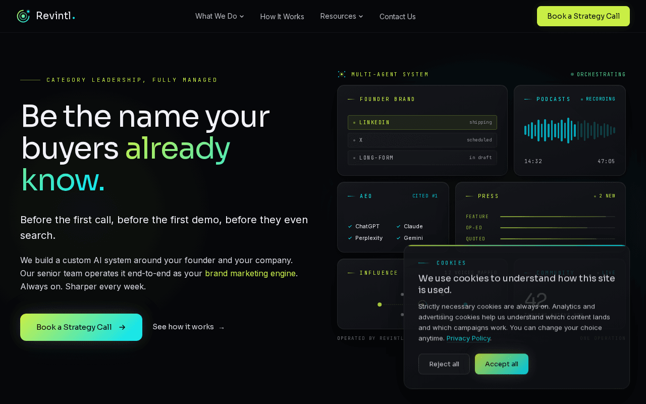 Screenshot of revintl.ai