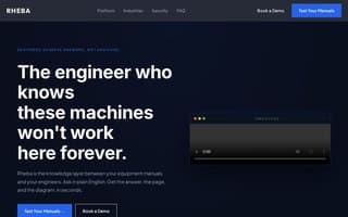 Screenshot of rheba.ai