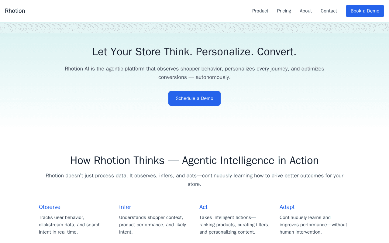 Screenshot of rhotion.ai