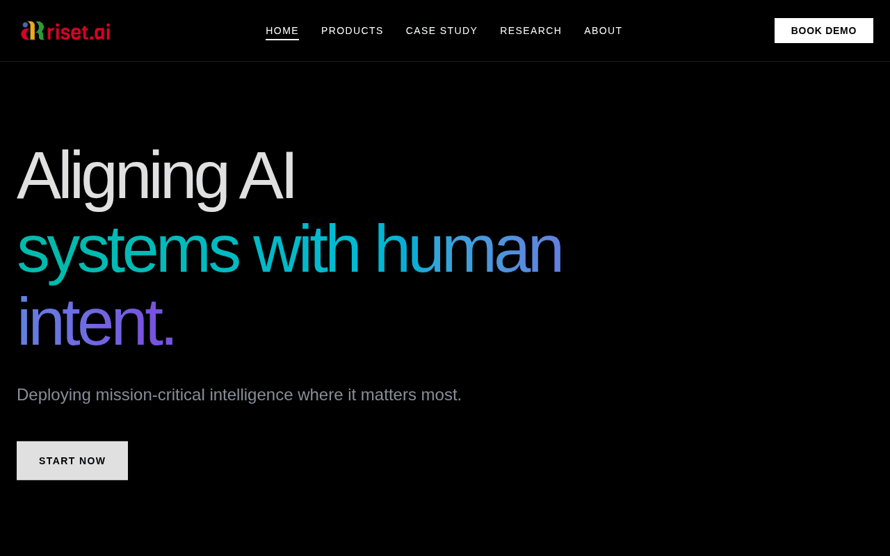 Screenshot of riset.ai