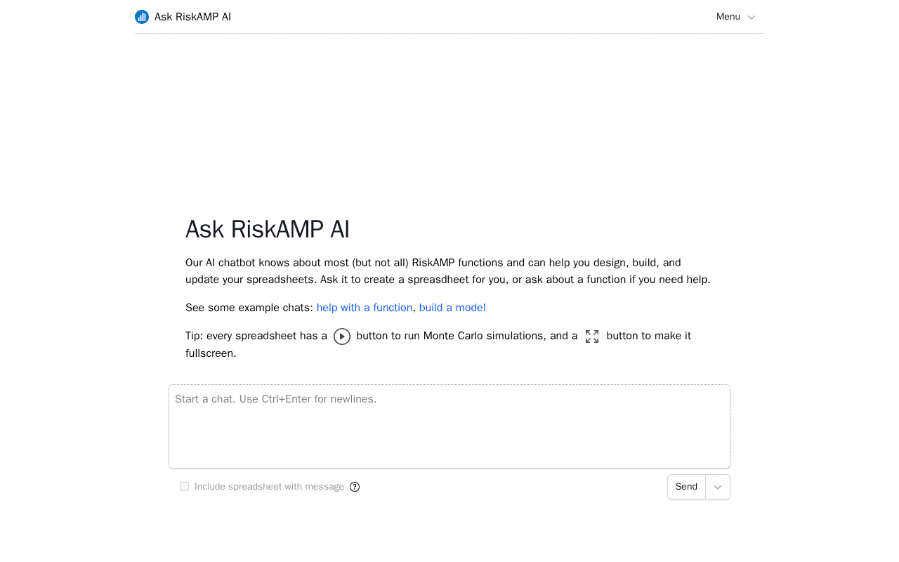 Screenshot of riskamp.ai