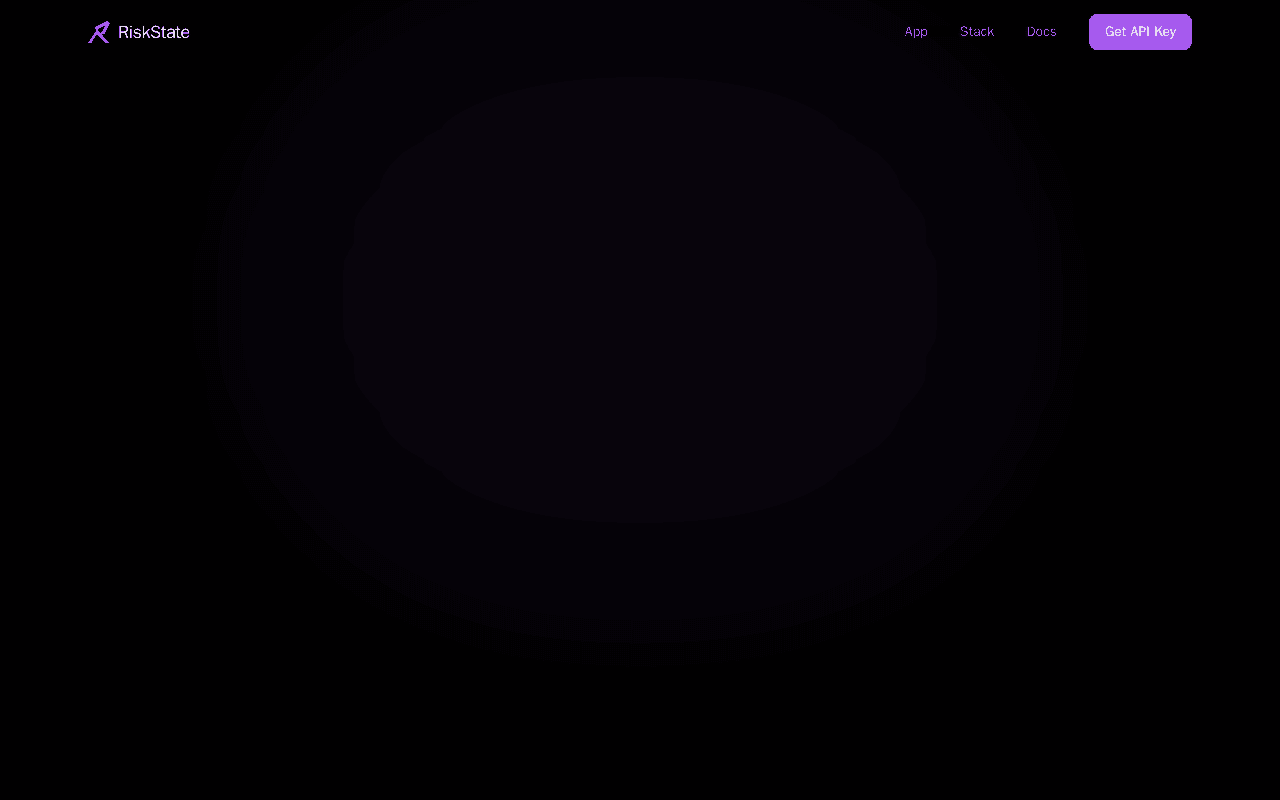 Screenshot of riskstate.ai