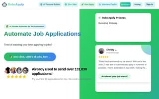 Screenshot of roboapply.ai