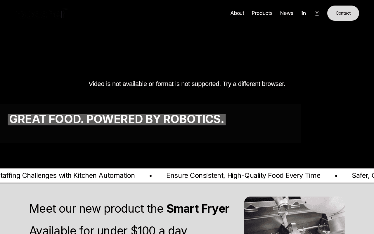 Screenshot of robochef.ai