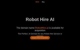 Screenshot of robothire.ai