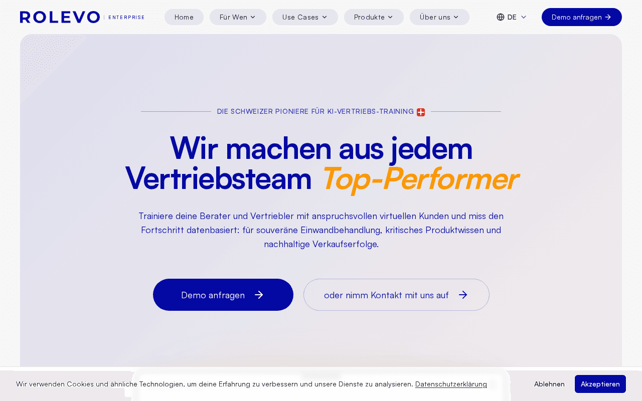 Screenshot of rolevo.ai