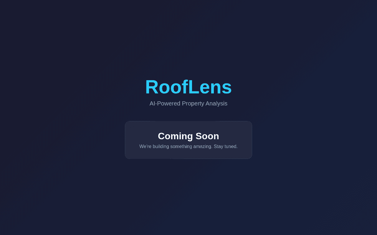 Screenshot of rooflens.ai