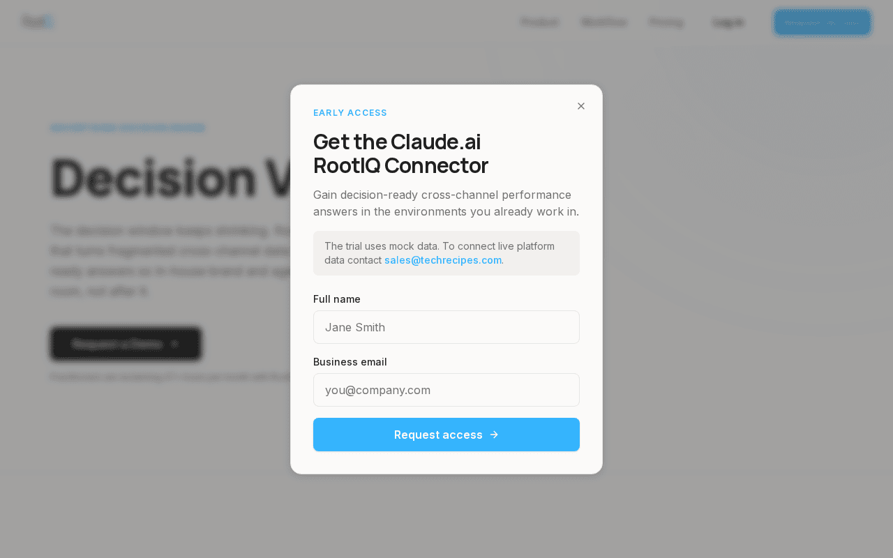 Screenshot of rootiq.ai