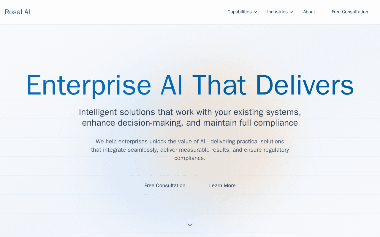 Screenshot of rosal.ai