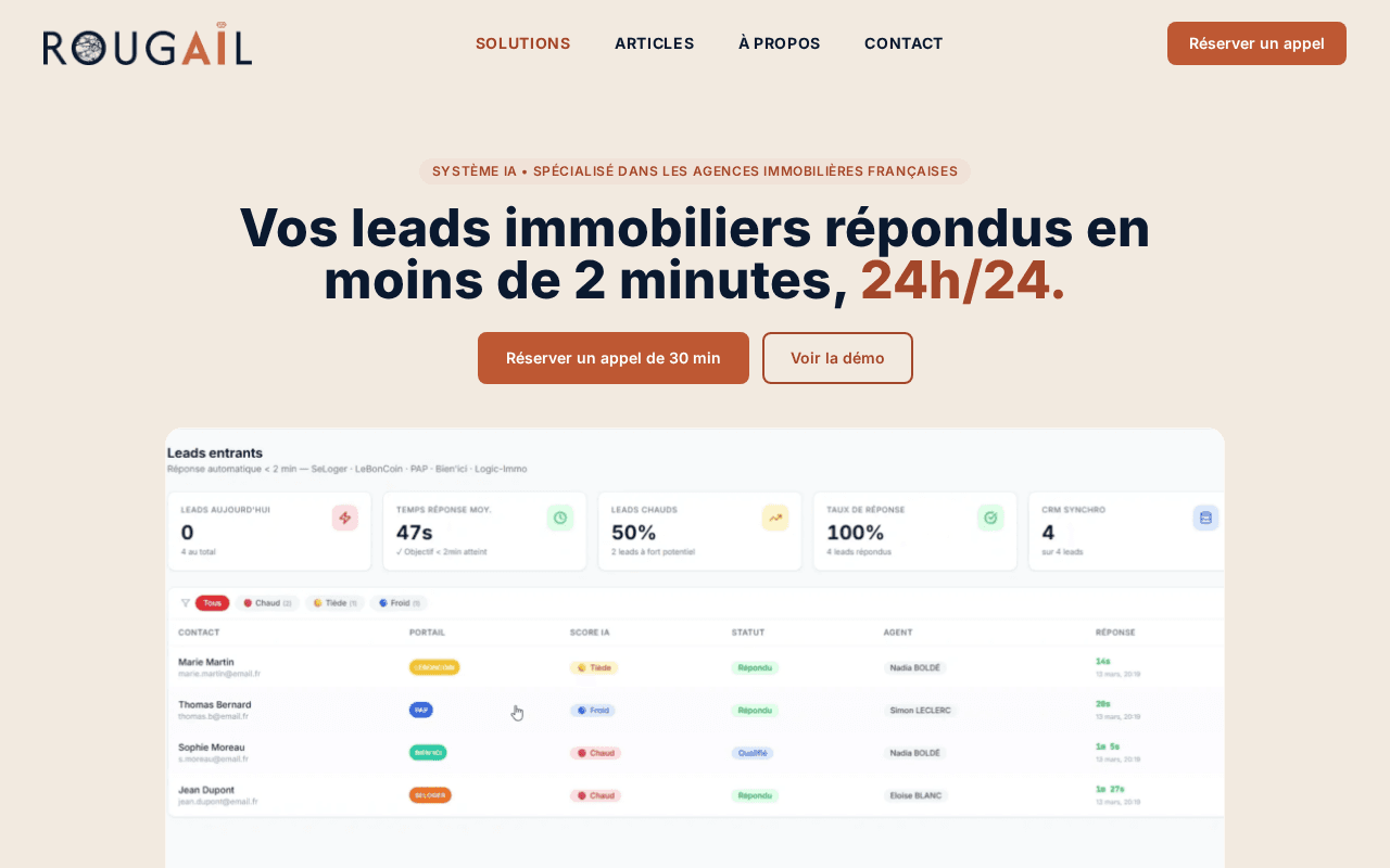Screenshot of rougail.ai