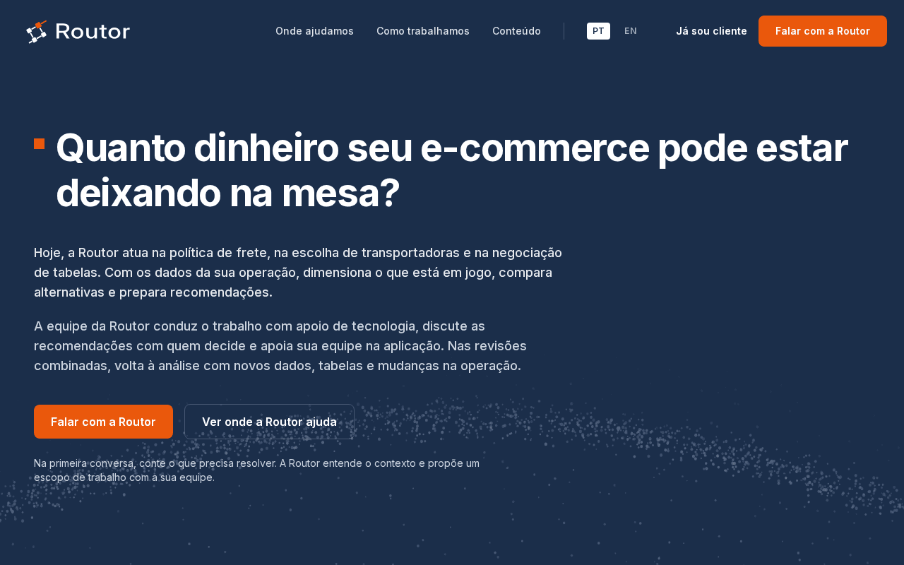 Screenshot of routor.ai