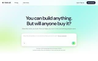 Screenshot of roxx.ai