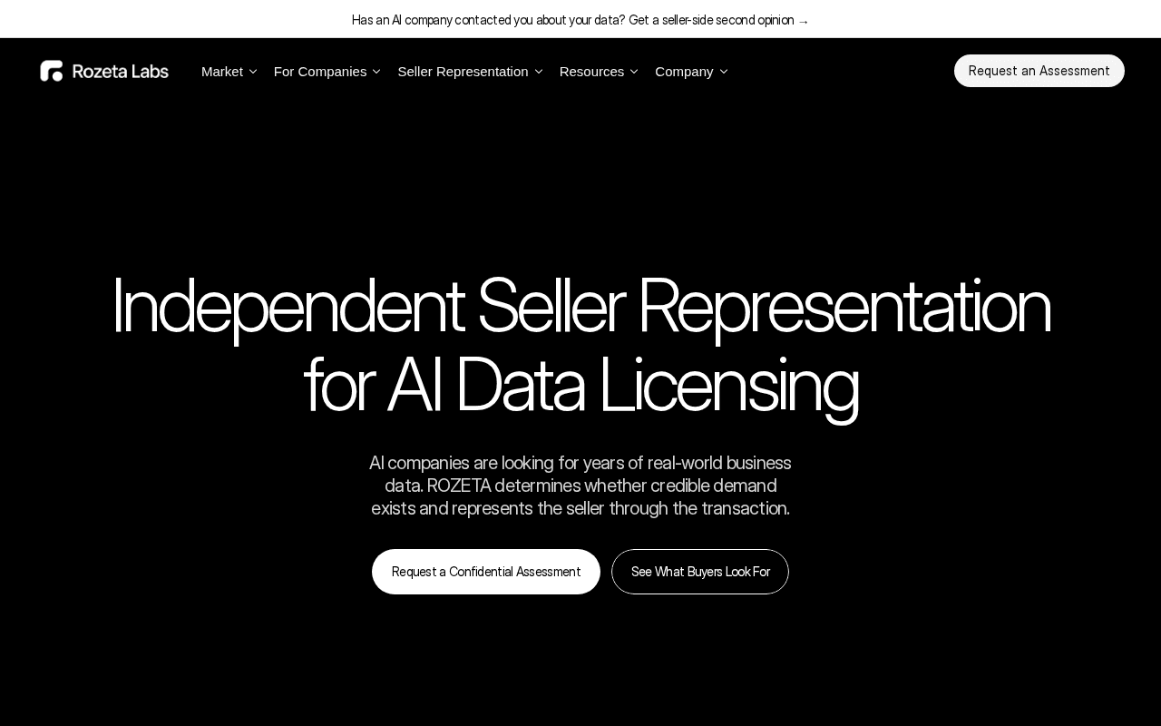 Screenshot of rozeta.ai