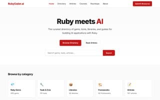 Screenshot of rubycoder.ai