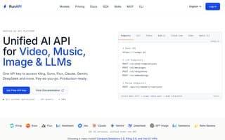Screenshot of runapi.ai