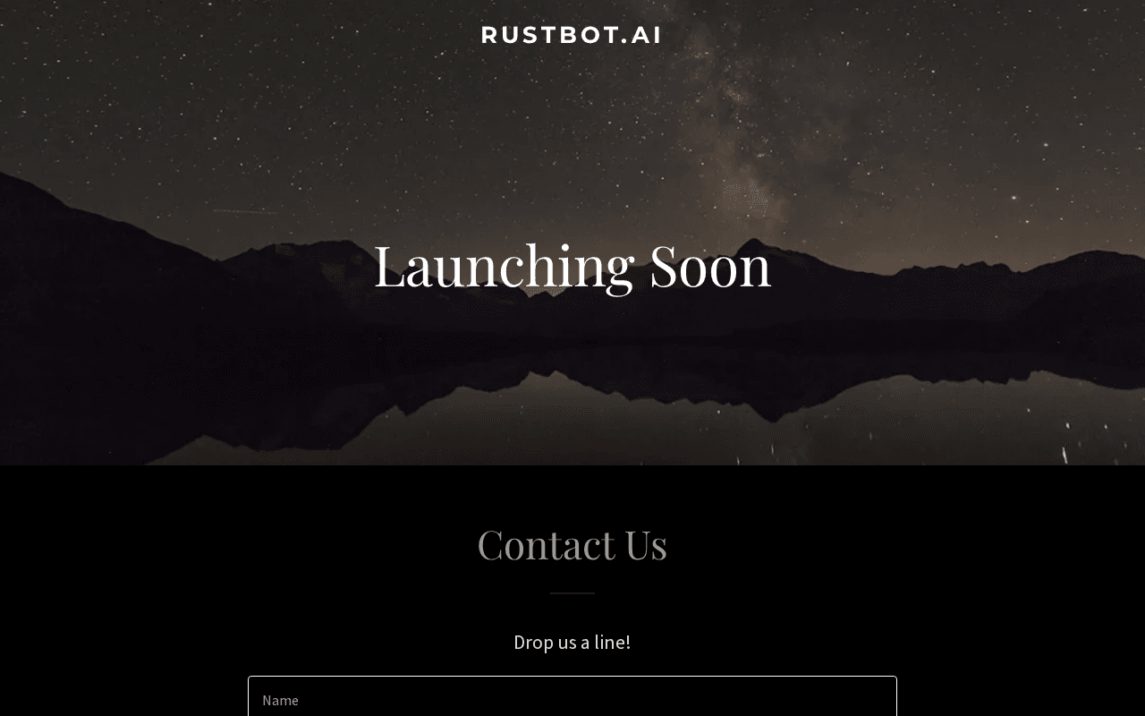 Screenshot of rustbot.ai
