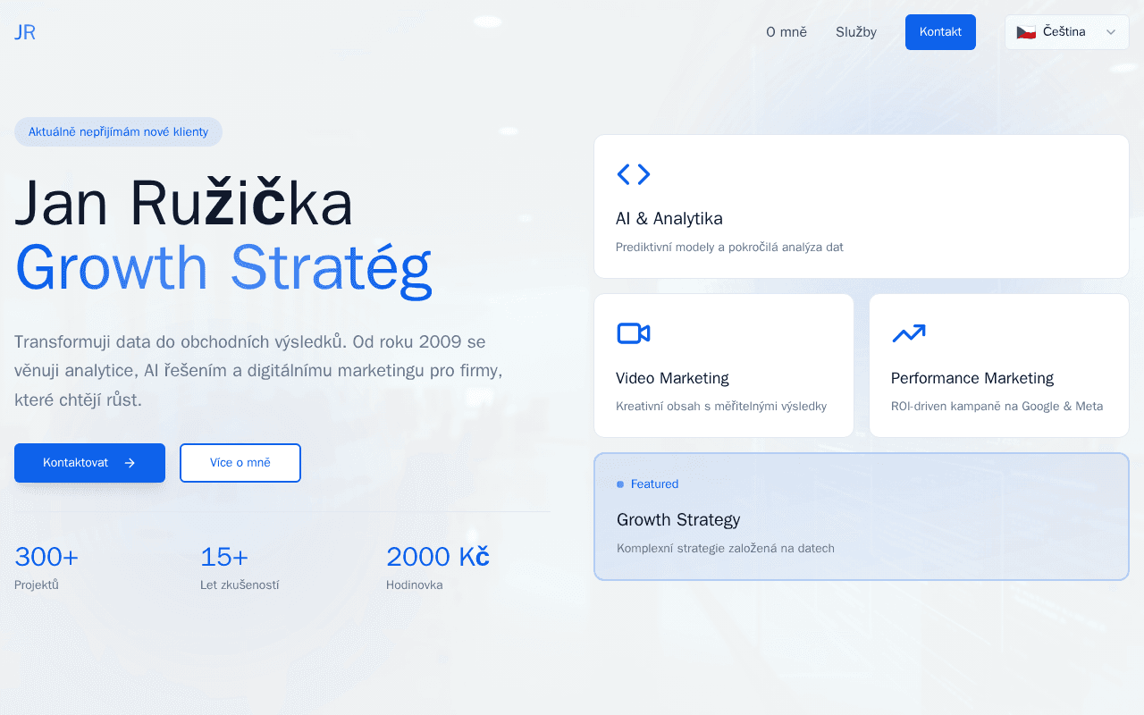 Screenshot of ruzicka.ai