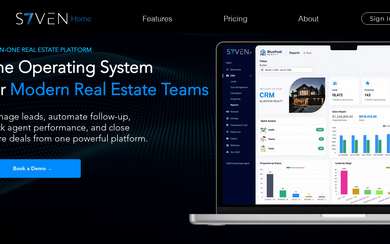 Screenshot of s7ven.ai