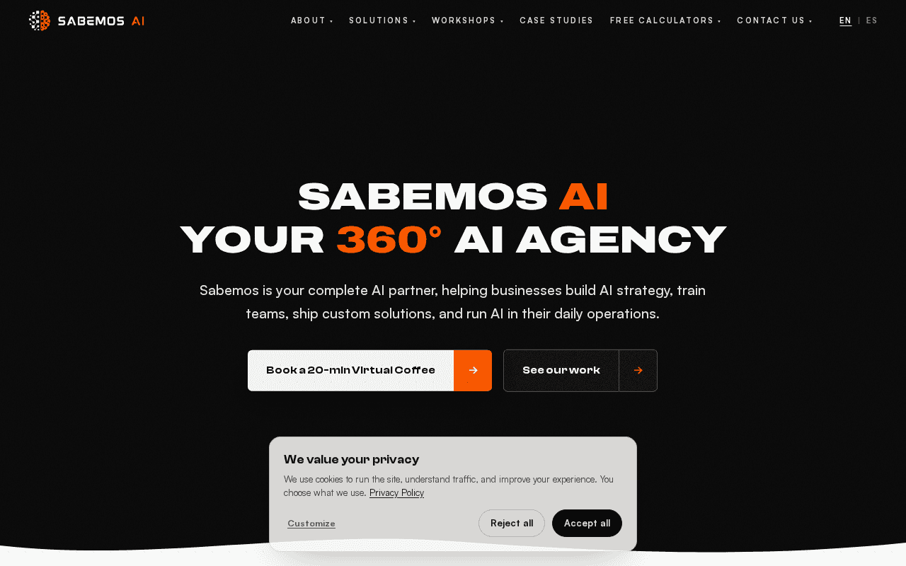 Screenshot of sabemos.ai