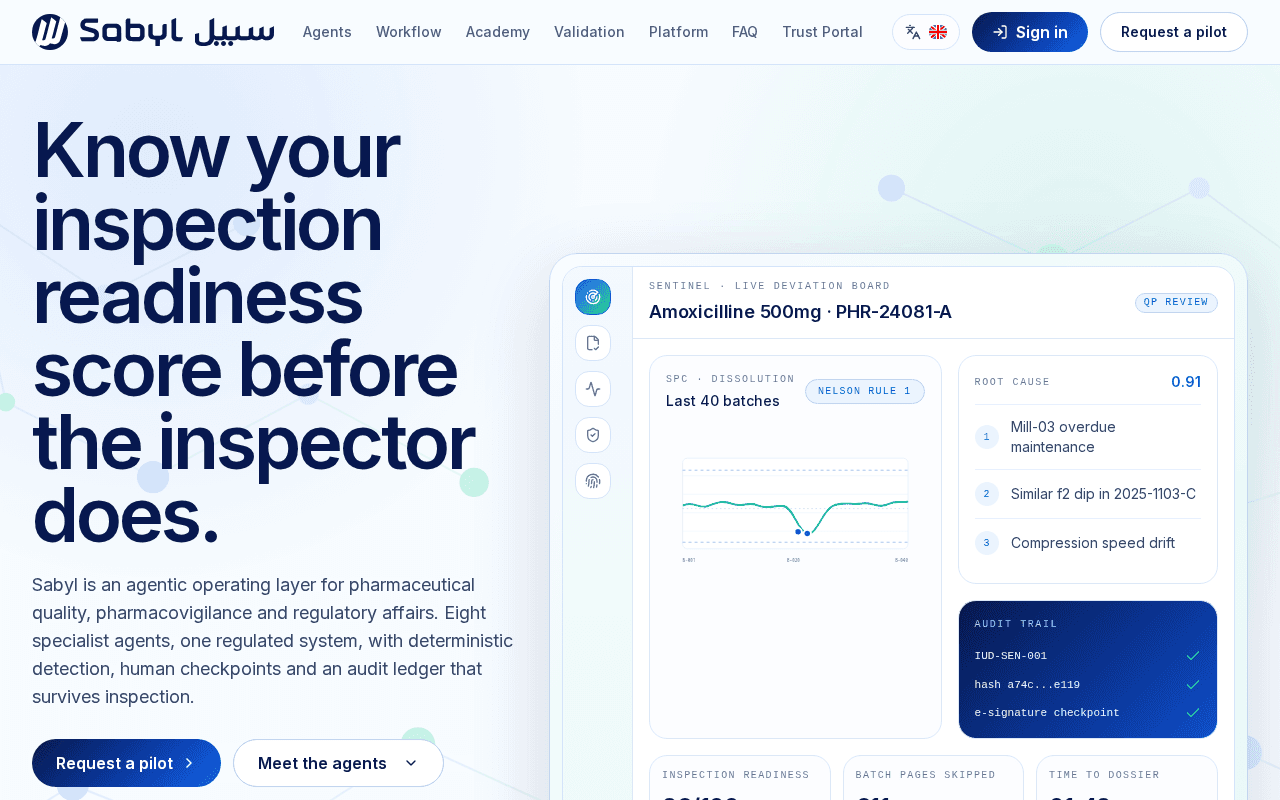 Screenshot of sabyl.ai