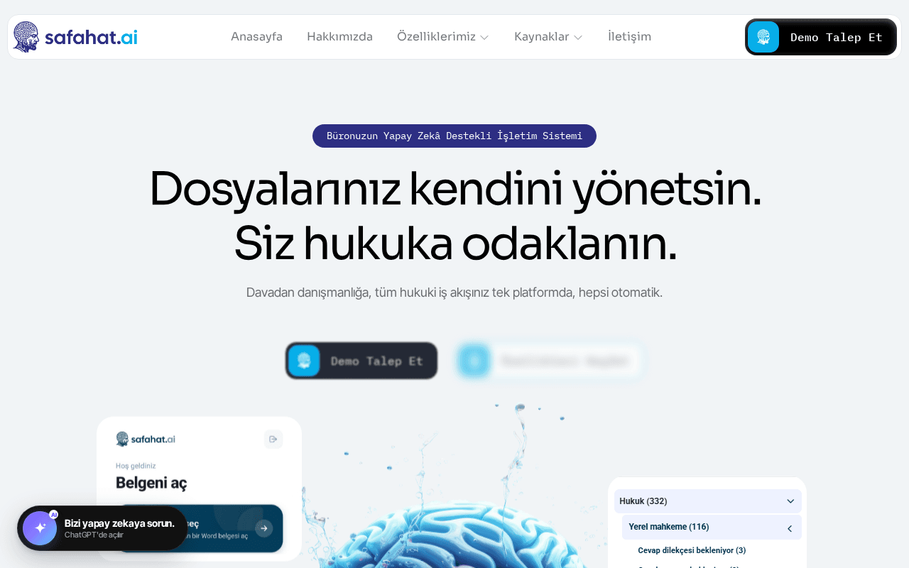 Screenshot of safahat.ai