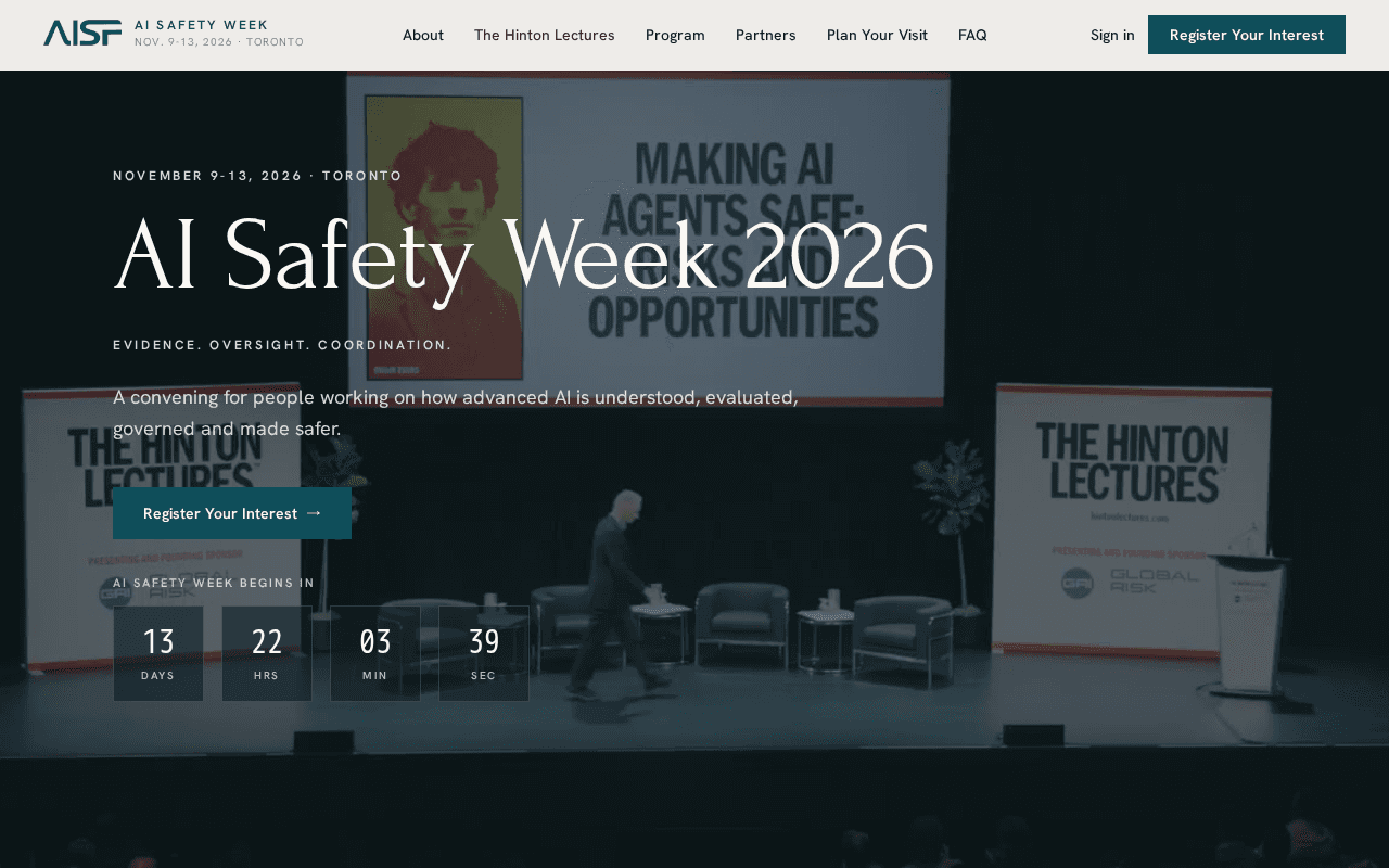 Screenshot of safetyweek.ai