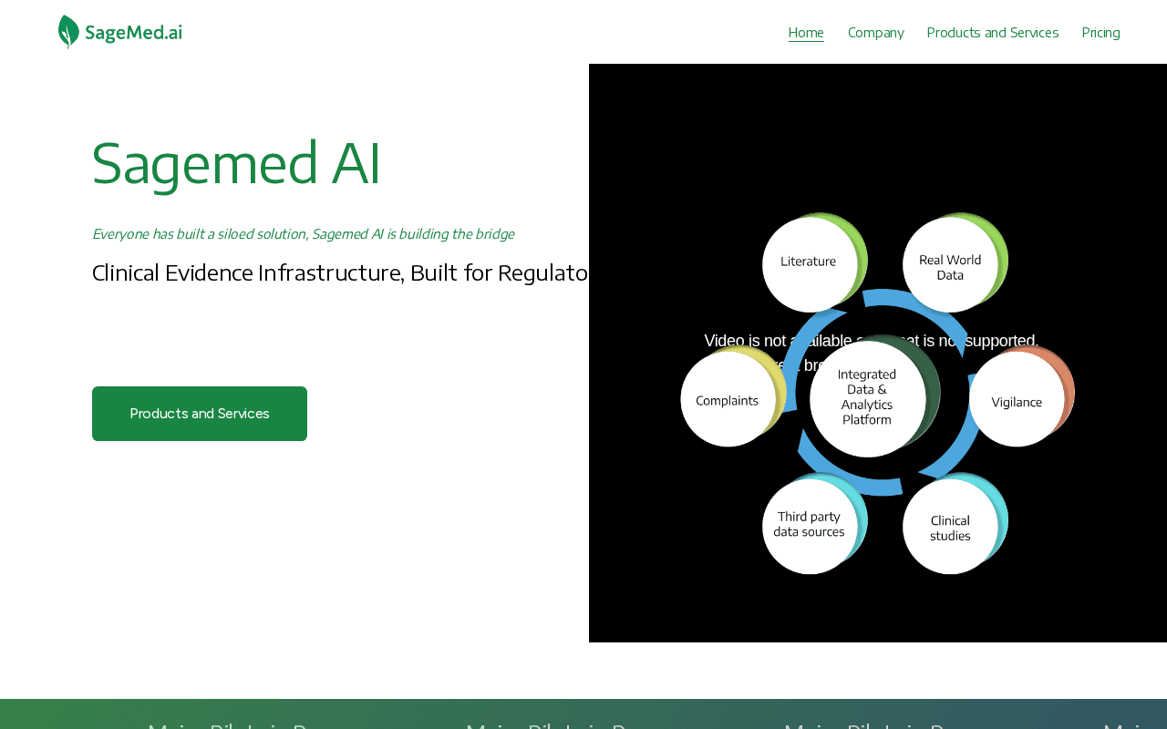 Screenshot of sagemed.ai