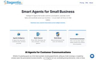Screenshot of sagentix.ai
