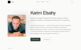 Screenshot of sahy.ai