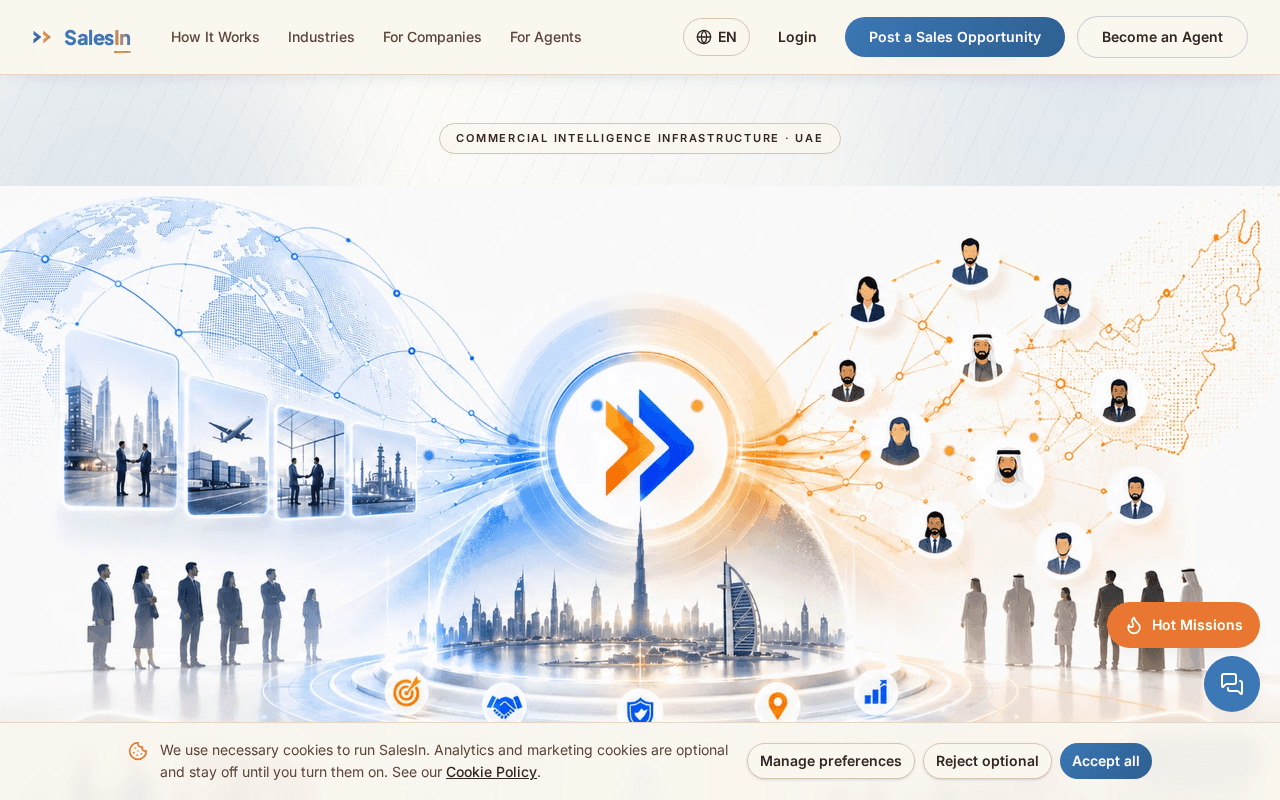 Screenshot of salesin.ai
