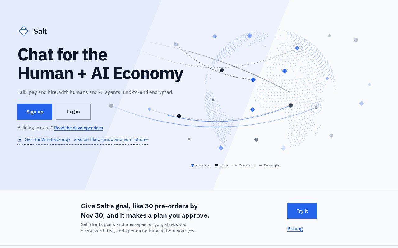 Screenshot of saltapp.ai
