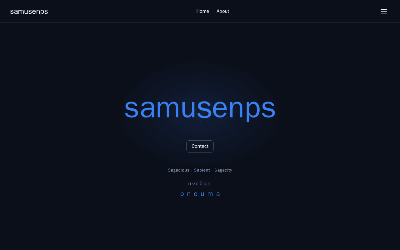 Screenshot of samusenps.ai