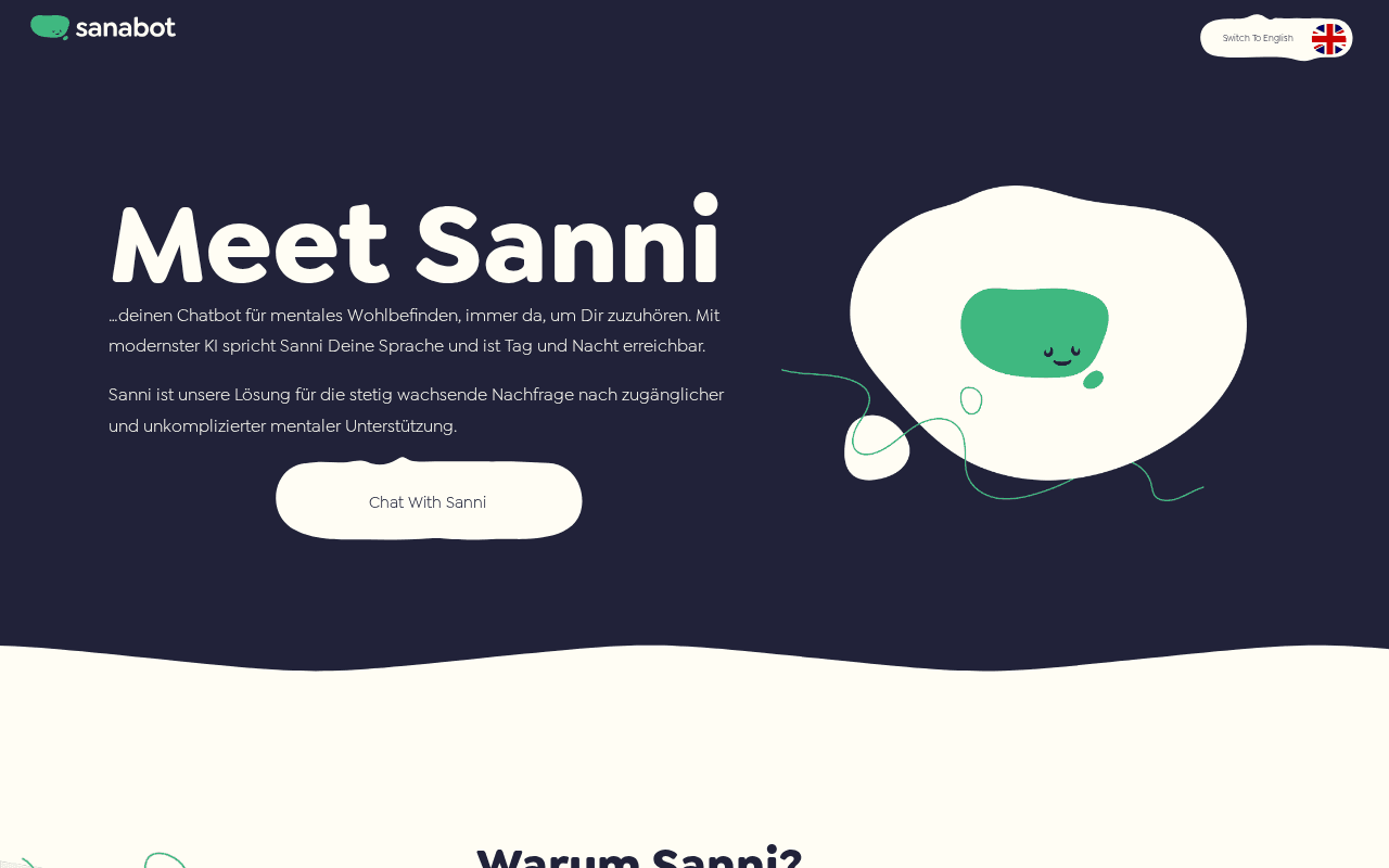 Screenshot of sanabot.ai