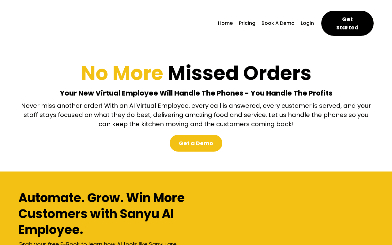 Screenshot of sanyu.ai