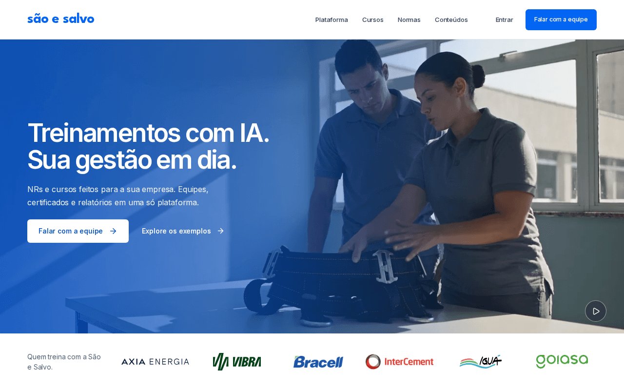 Screenshot of saoesalvo.ai