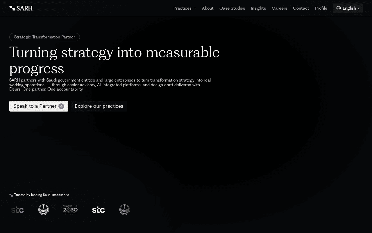 Screenshot of sarh.ai