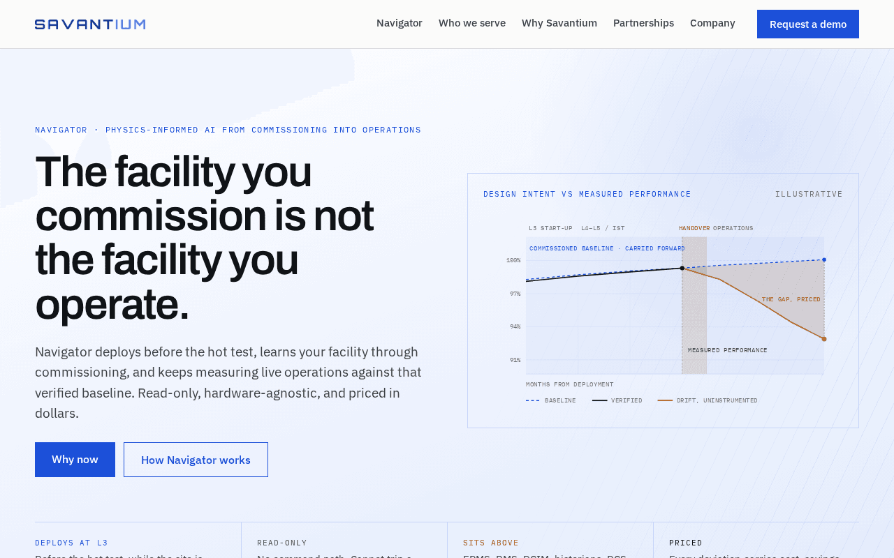 Screenshot of savantium.ai