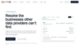 Screenshot of savvyiq.ai