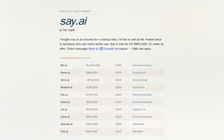 Thumbnail of say.ai