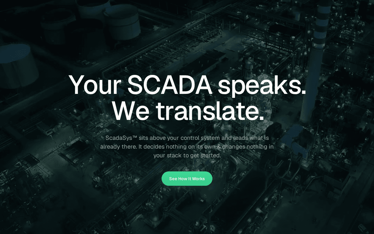 Screenshot of scadasys.ai