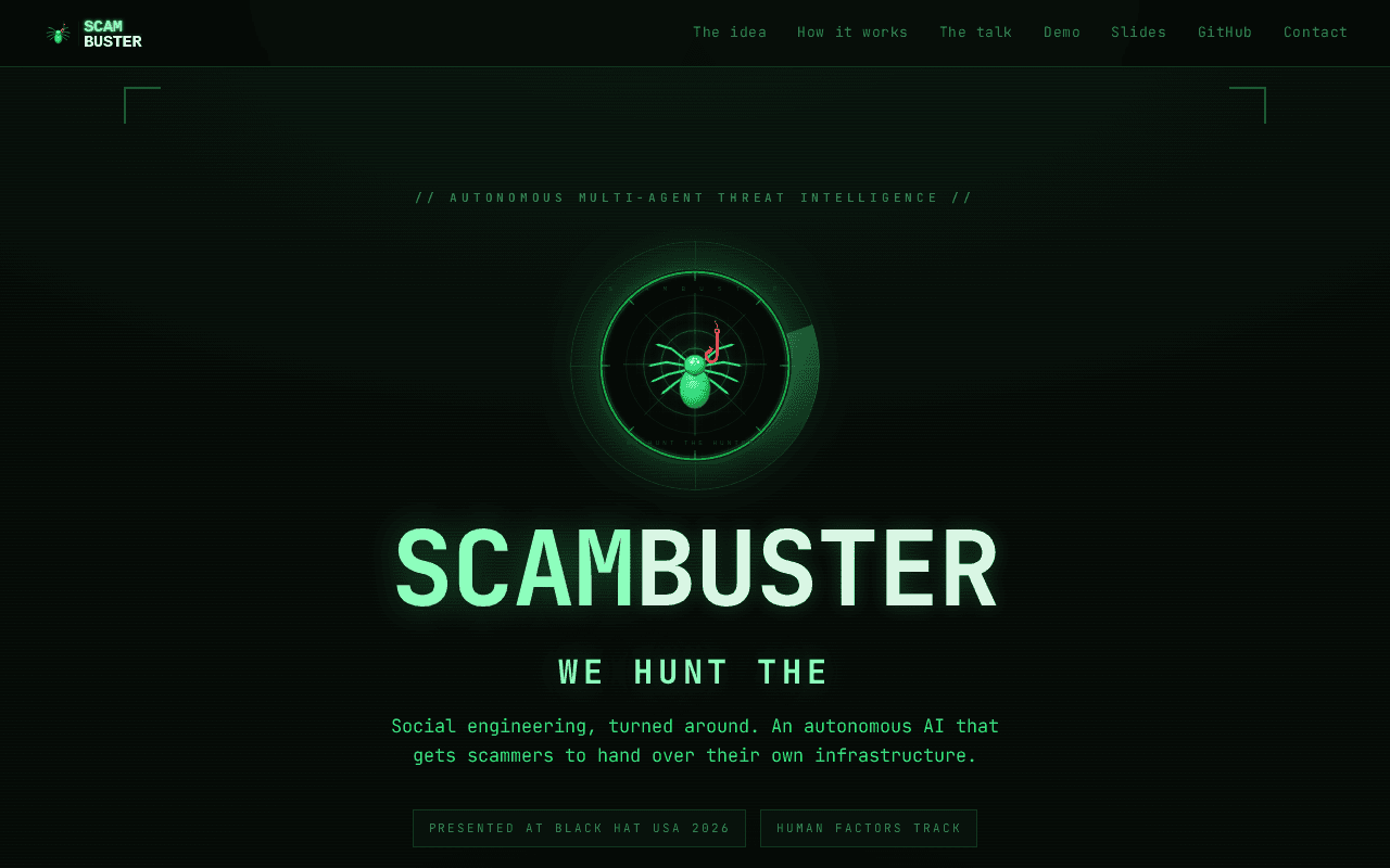 Screenshot of scambuster.ai