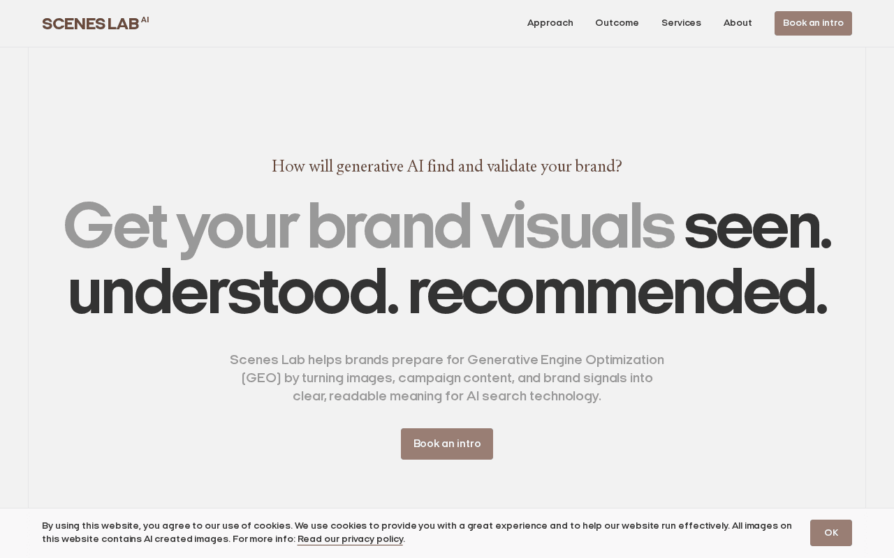 Screenshot of sceneslab.ai
