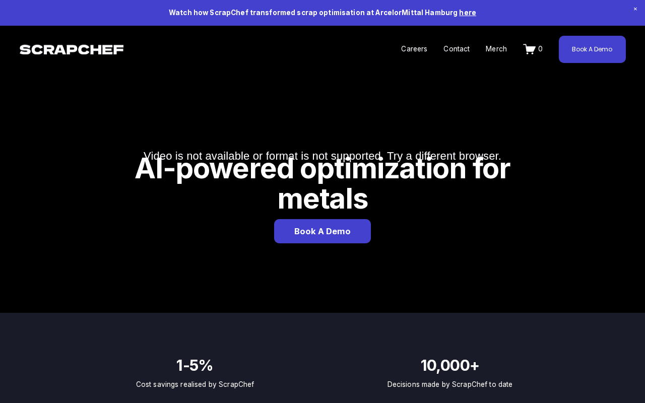 Screenshot of scrapchef.ai