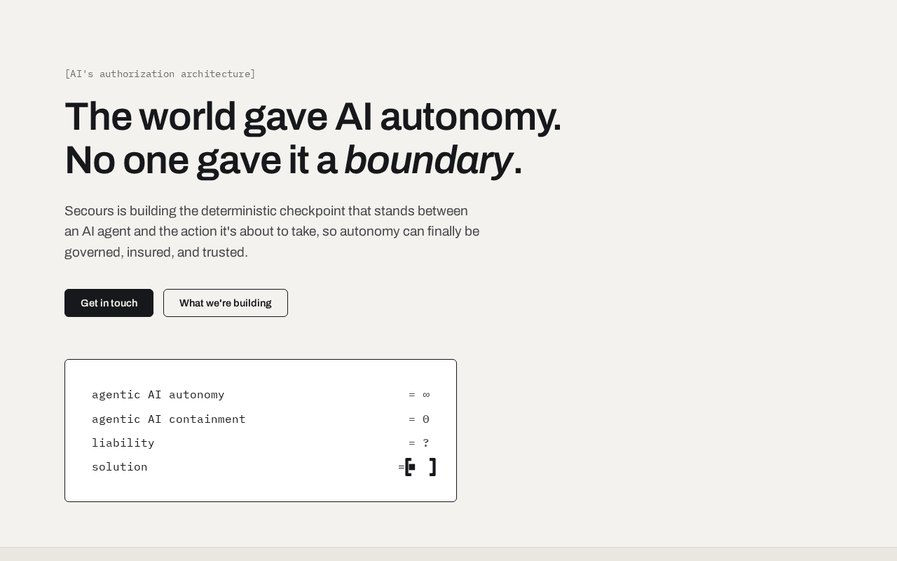 Screenshot of secours.ai