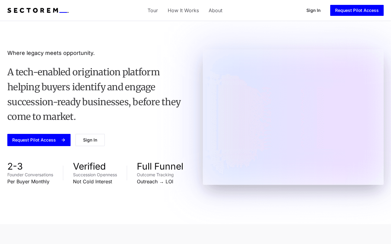 Screenshot of sectorem.ai