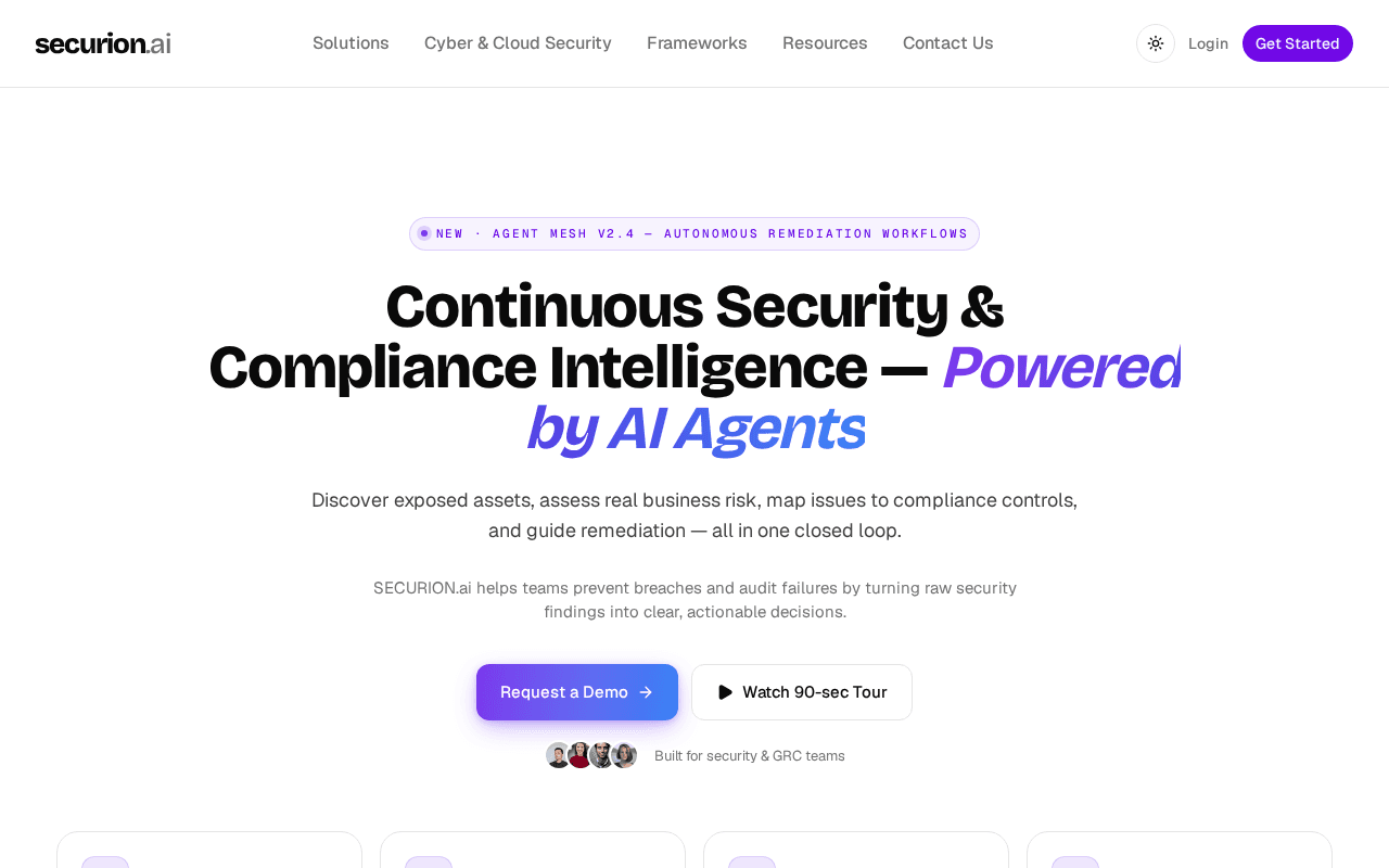 Screenshot of securion.ai