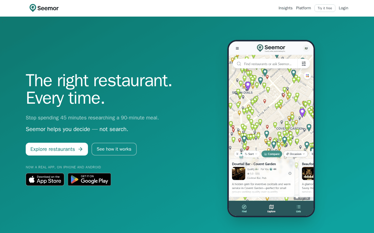 Screenshot of seemor.ai