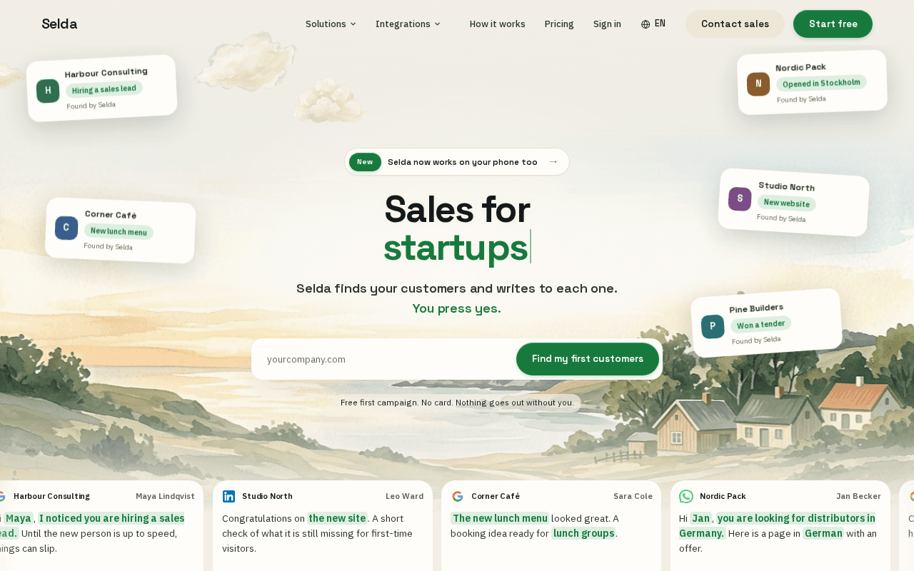 Screenshot of selda.ai