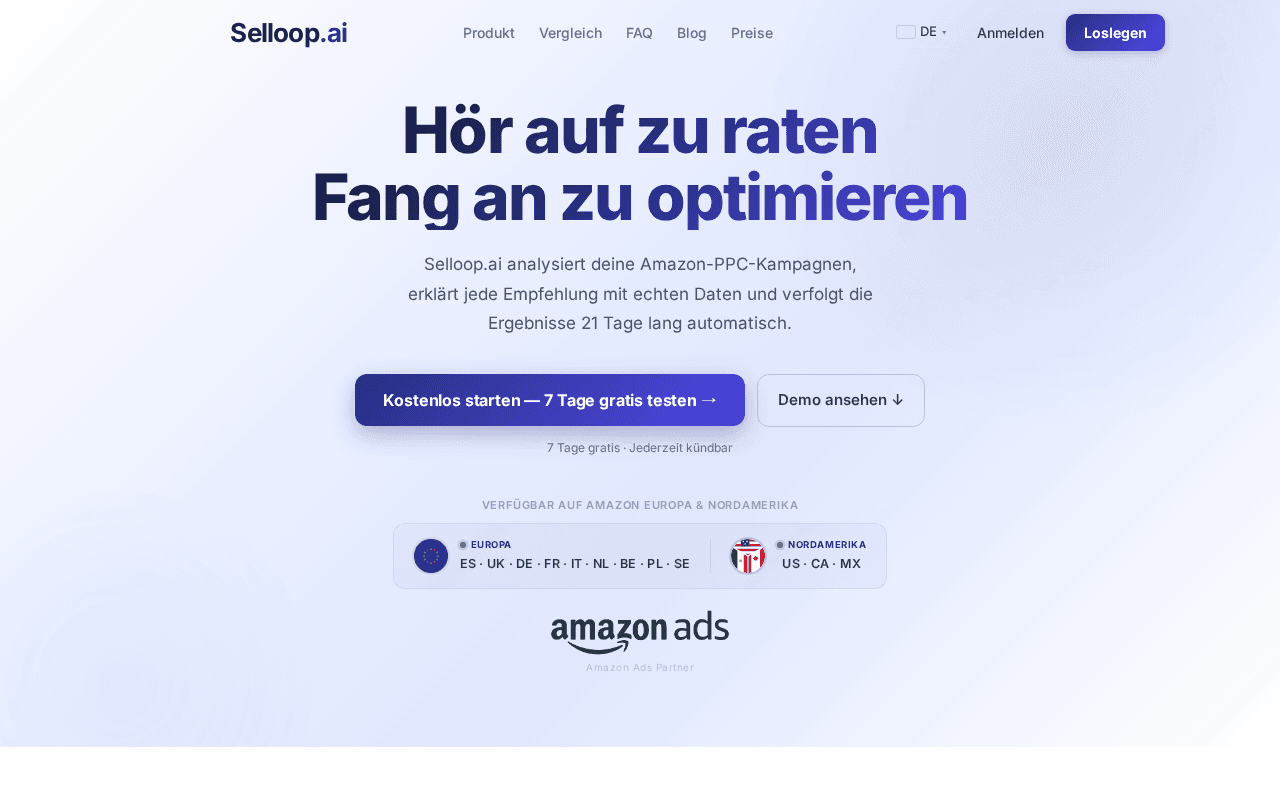 Screenshot of selloop.ai