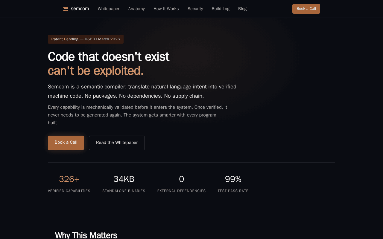 Screenshot of semcom.ai